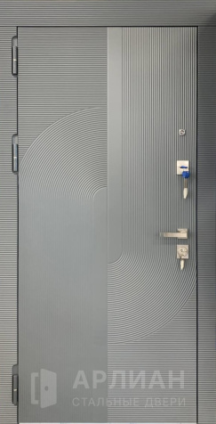 Фото «Современная дверь с фрезеровкой и покрытием антрацит №746»