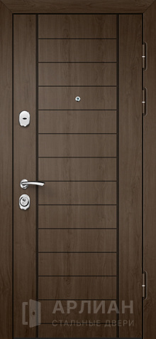 Фото «Квартирная дверь с отделкой экошпон и стеклом №502»